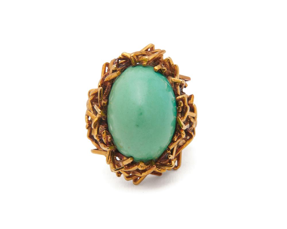 18K GOLD AND TURQUOISE RING18K 367621