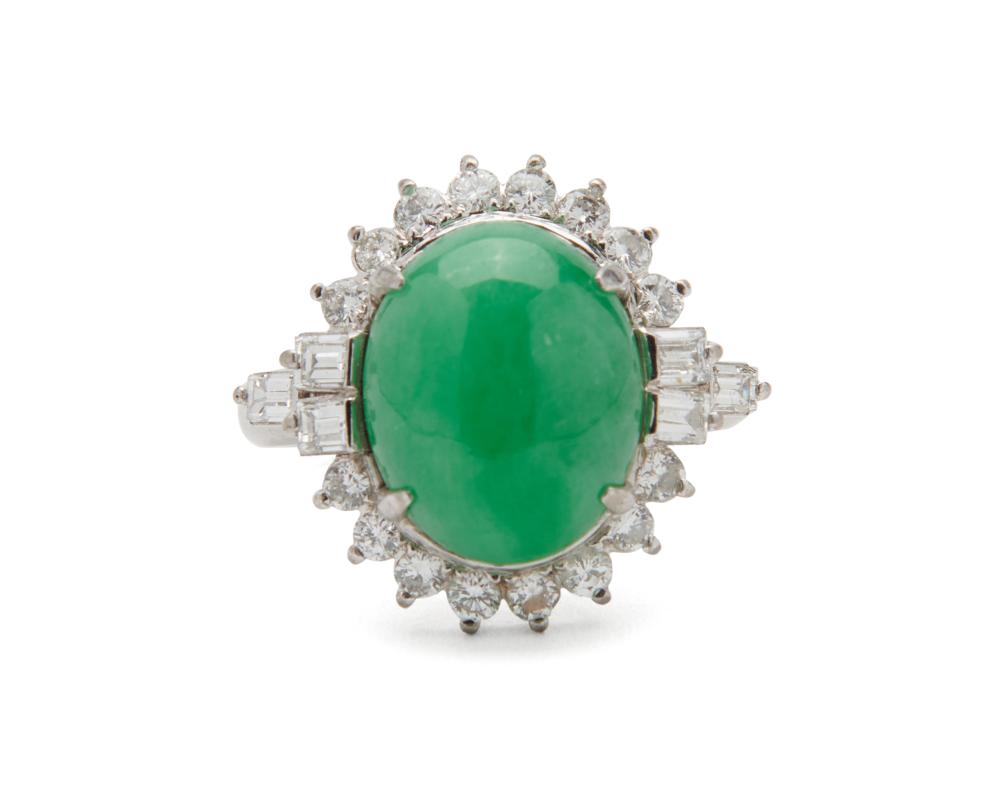 18K GOLD JADEITE AND DIAMOND 367648