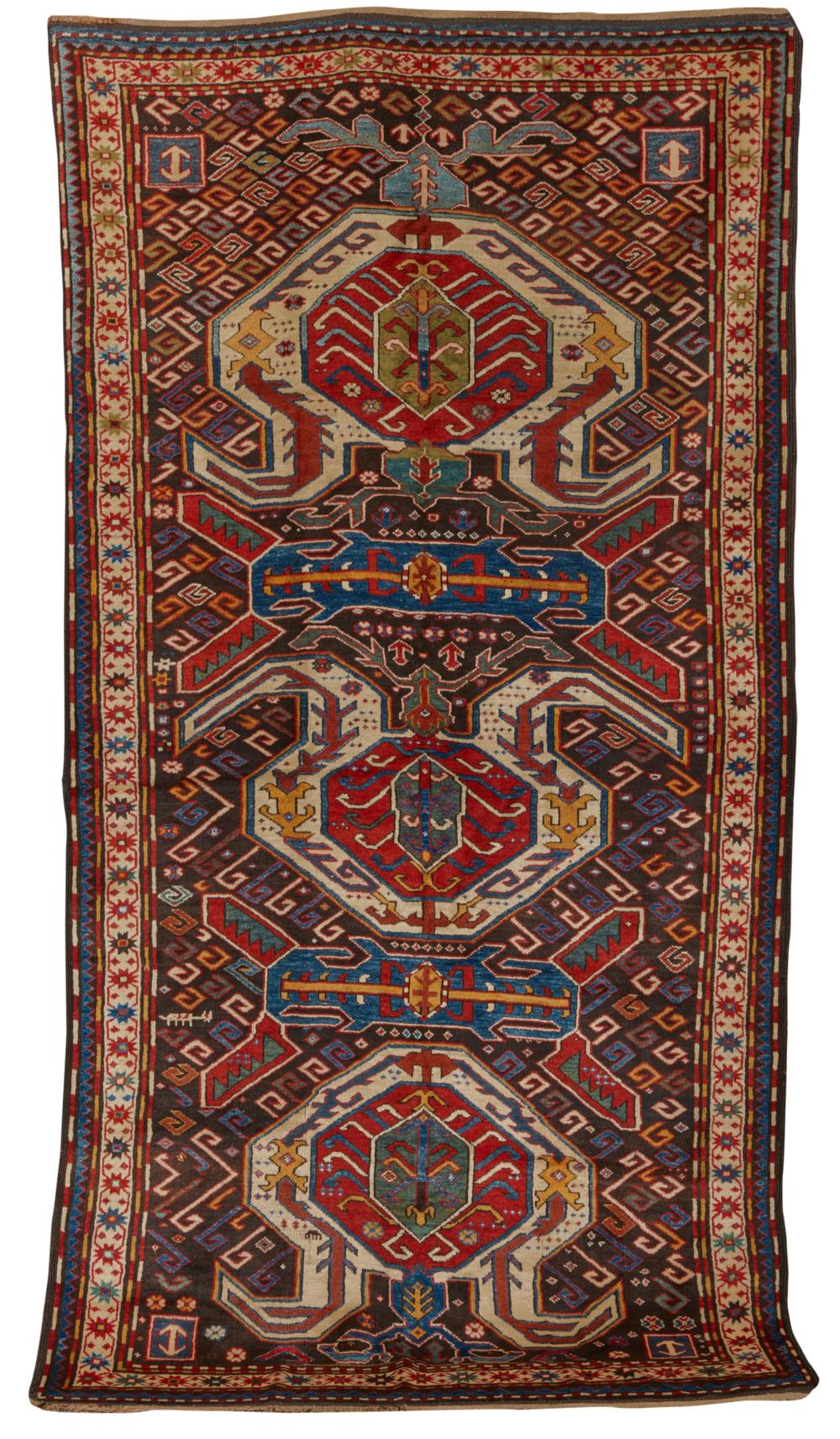 LENKORAN RUG, CAUCASUS, CA. 1875Lenkoran