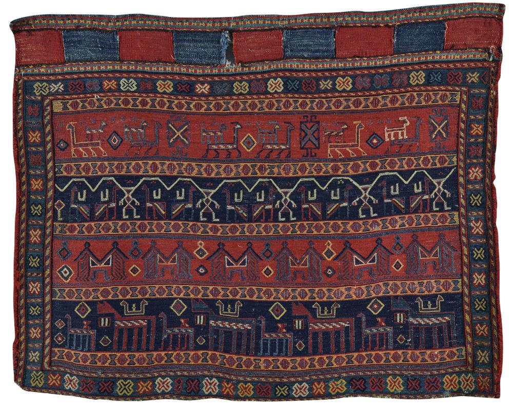 LURI BAG FRONT, PERSIA, MID 19TH