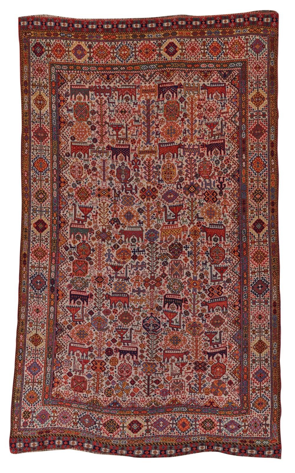 FINE AND RARE SHEKARLU RUG PERSIA  36770c