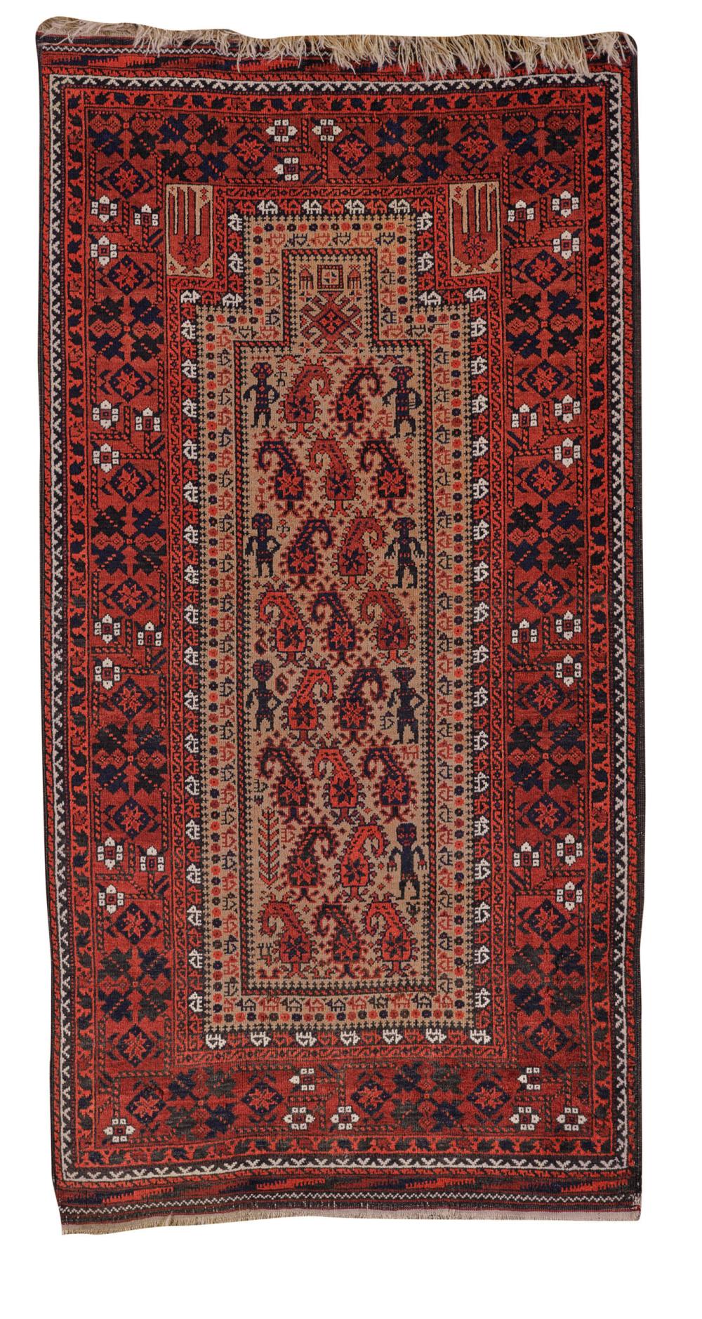 BELOUCH PRAYER RUG, AFGHANISTAN,