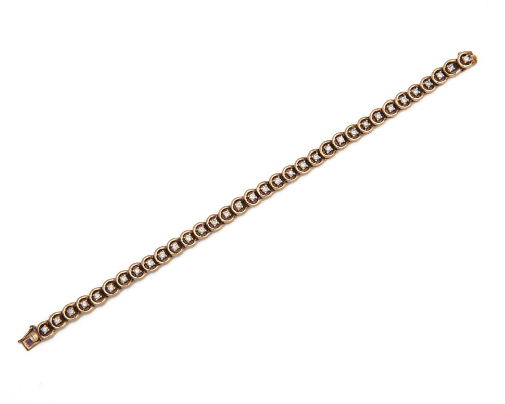 14K GOLD AND DIAMOND BRACELET14K