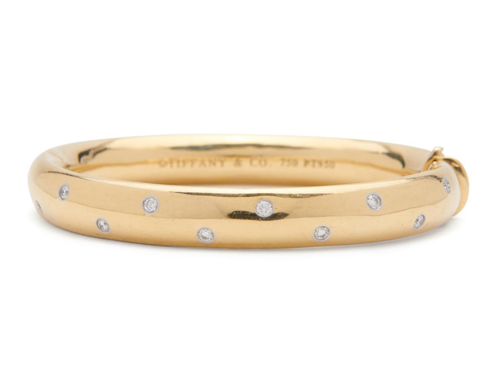 TIFFANY CO 18K GOLD PLATINUM  36786f