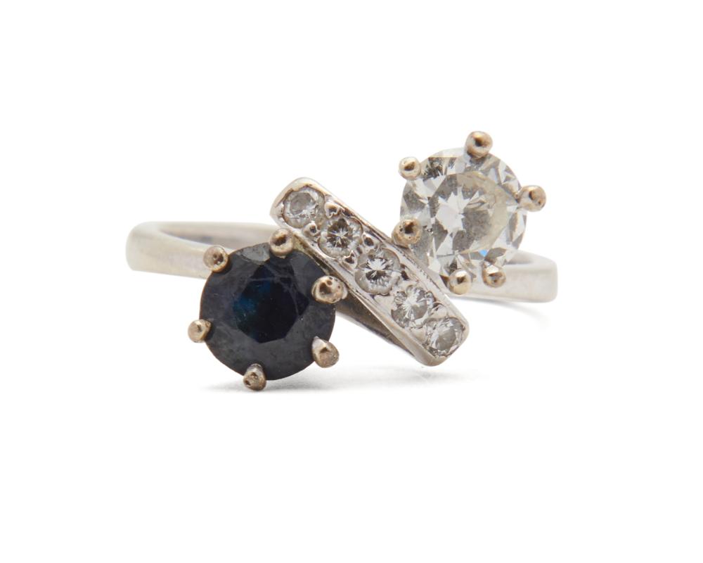 14K GOLD DIAMOND AND SAPPHIRE 367876