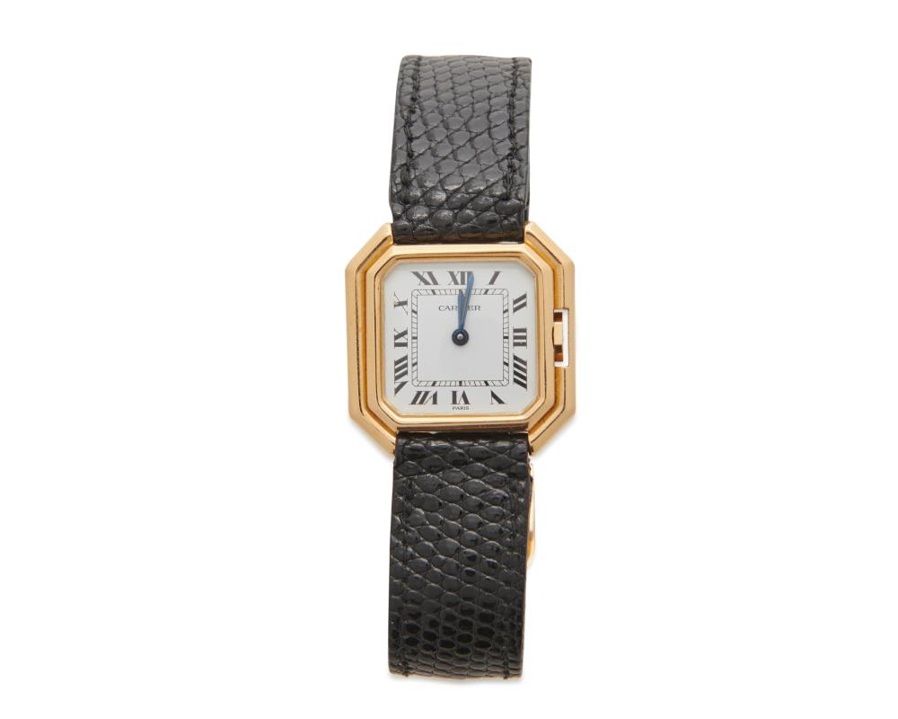 CARTIER 18K GOLD CEINTURE WRISTWATCHCARTIER 3678a1