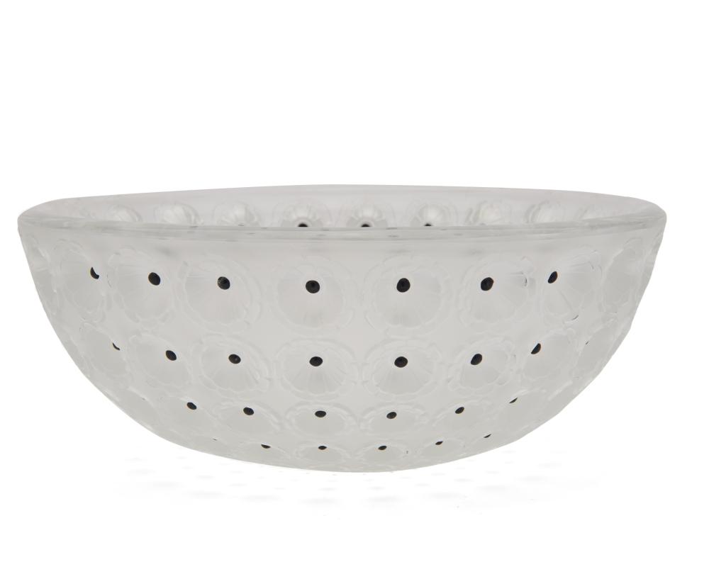 RENE LALIQUE NEMOURS CRYSTAL BOWLRENE 3678bb