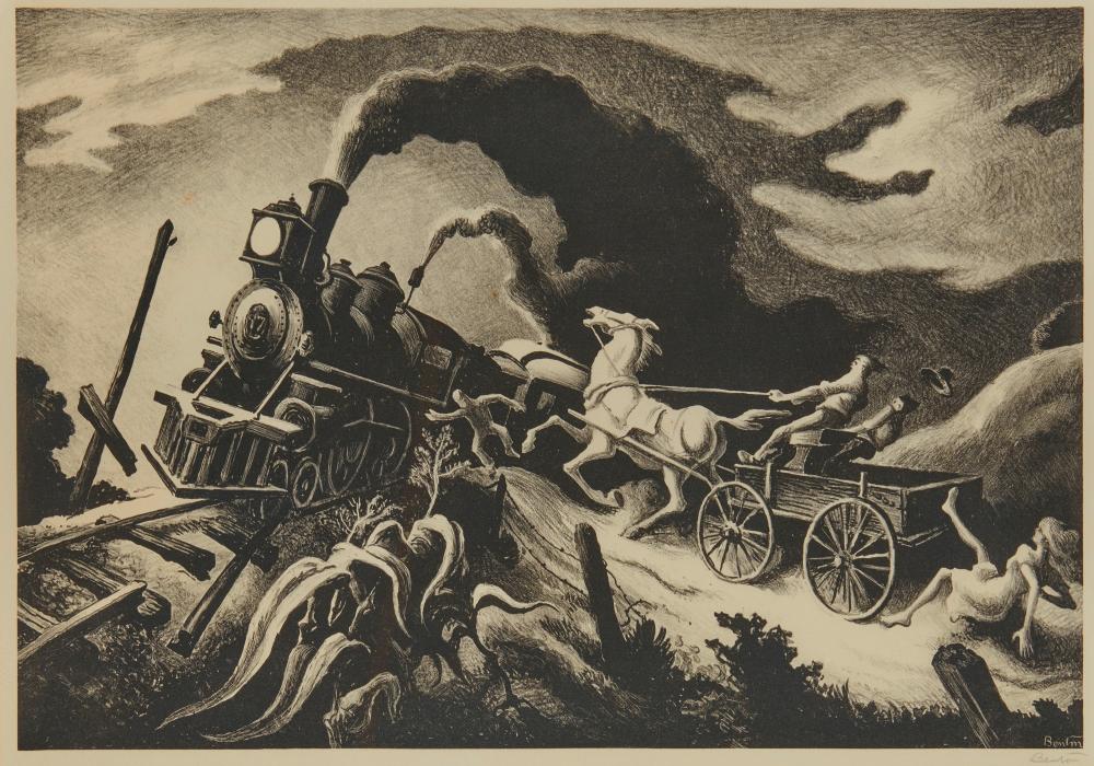 THOMAS HART BENTON AMERICAN  3678f8