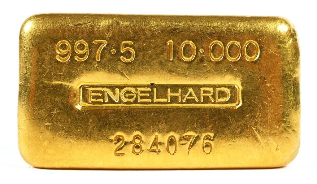 10 OUNCE GOLD ENGLEHARD BAR INGOTENGLEHARD 36532e