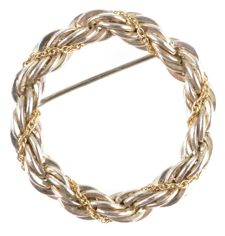 TIFFANY 18K GOLD STERLING ROPE