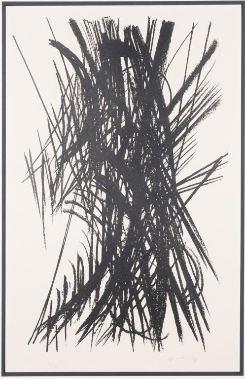 ABSTRACT LITHOGRAPH SIGNED ILLEGIBLY  365348