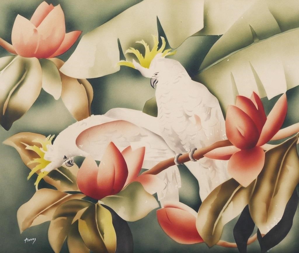 ADAMS, AIRBRUSHED TROPICAL BIRDS