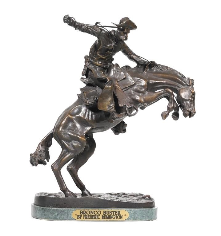 BRONCO BUSTER FREDERIC REMINGTON BRONZE