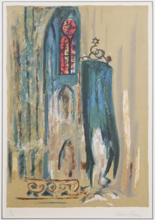 RICO BLASS, COLOR LITHOGRAPH, SYNAGOGUELimited