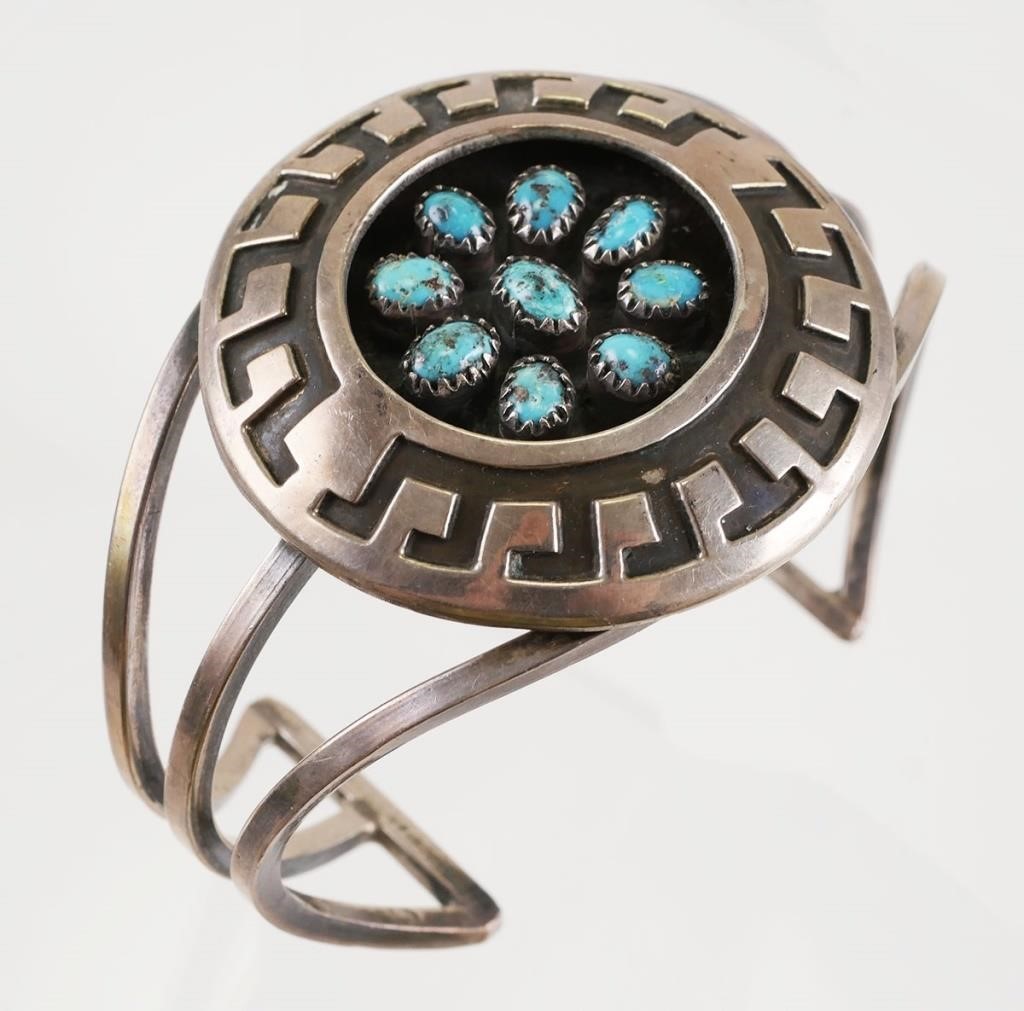 NAVAJO ROSCO SCOTT STERLING TURQUOISE 365435