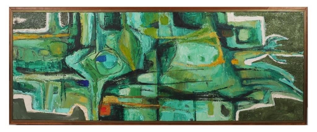 JOHN NARTKER LARGE ABSTRACT OIL 36544a