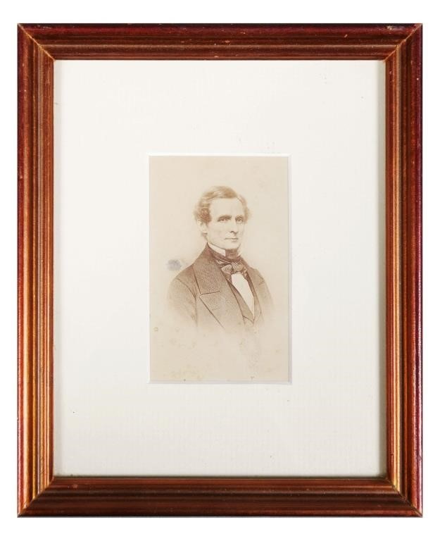 JEFFERSON DAVIS, CDV PHOTOGRAPH,