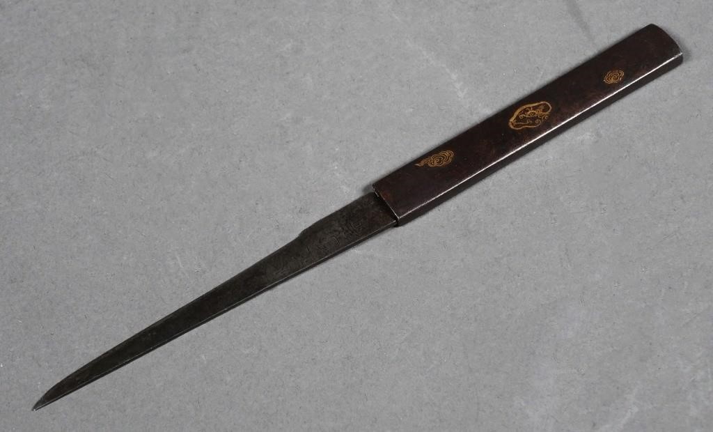 ANTIQUE JAPANESE KOZUKA KNIFE SIGNEDOld