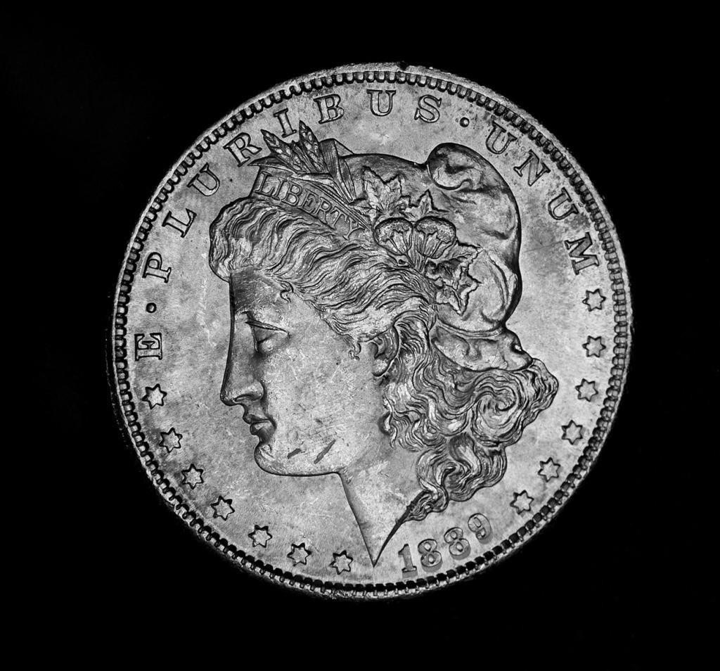 1889 S US MORGAN SILVER DOLLAR 3654bf