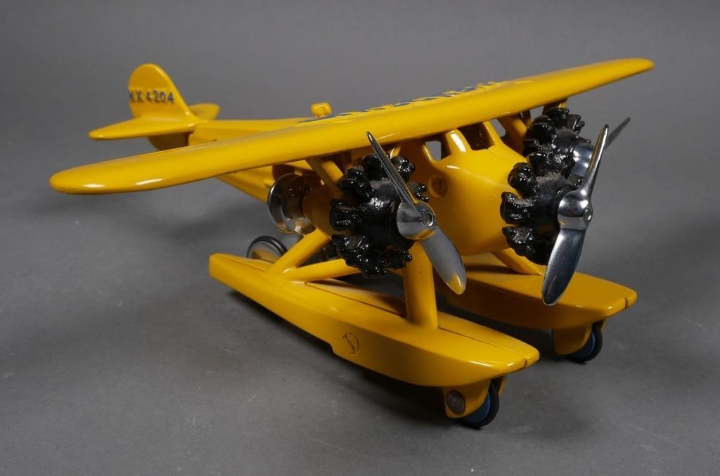 HUBLEY FOKKER CAST IRON TOY AIRPLANE