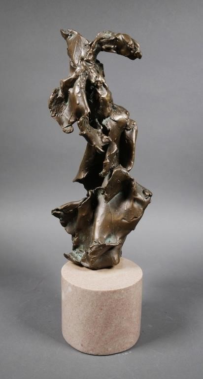 BRUTALIST BRONZE ABSTRACT SCULPTUREBronze 3655c2