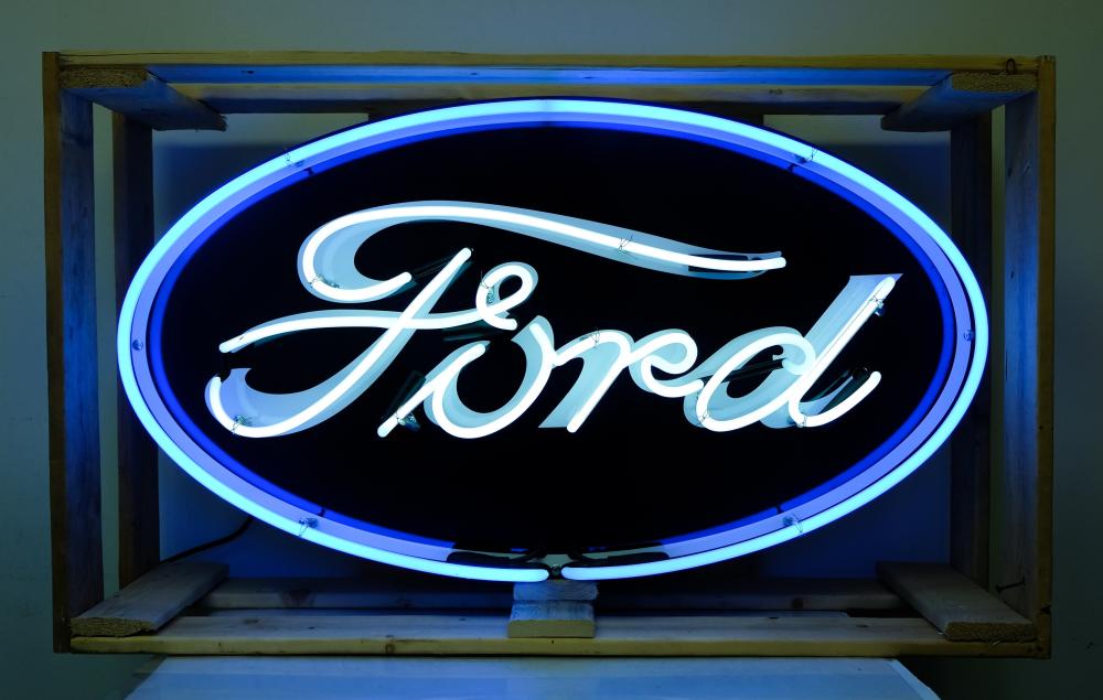 FORD LOGO NEON SIGNFord logo neon