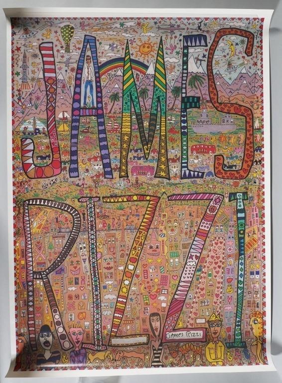 JAMES RIZZI SIGNED POSTER 1980SEarly 3655dc