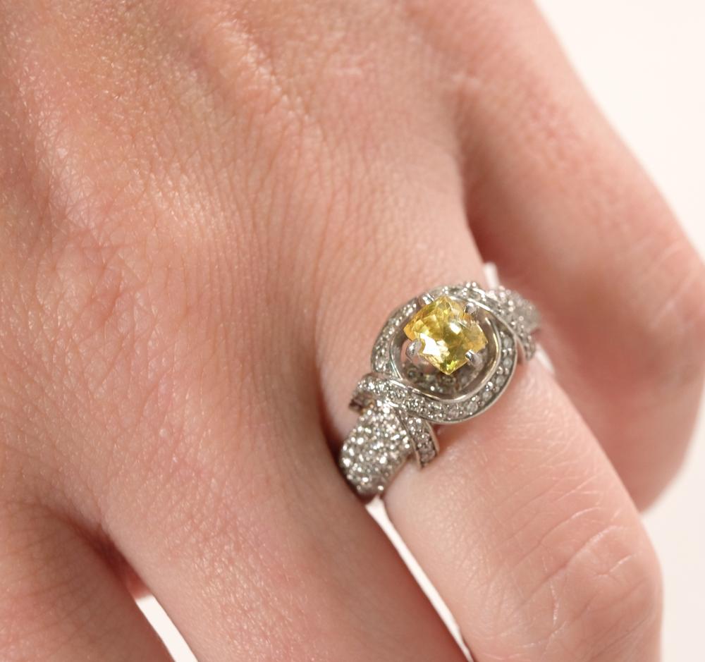 PLATINUM VIVID YELLOW SAPPHIRE 3655f8