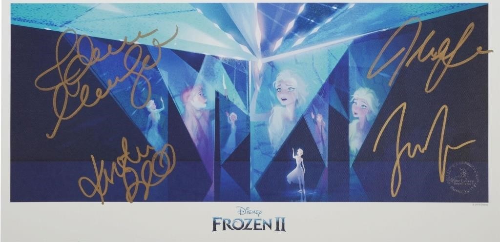 FROZEN 2 SIGNED LITHO, KRISTEN