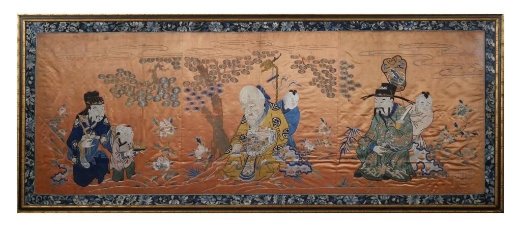 CHINESE QING SILK KESI TAPESTRY 3656e9