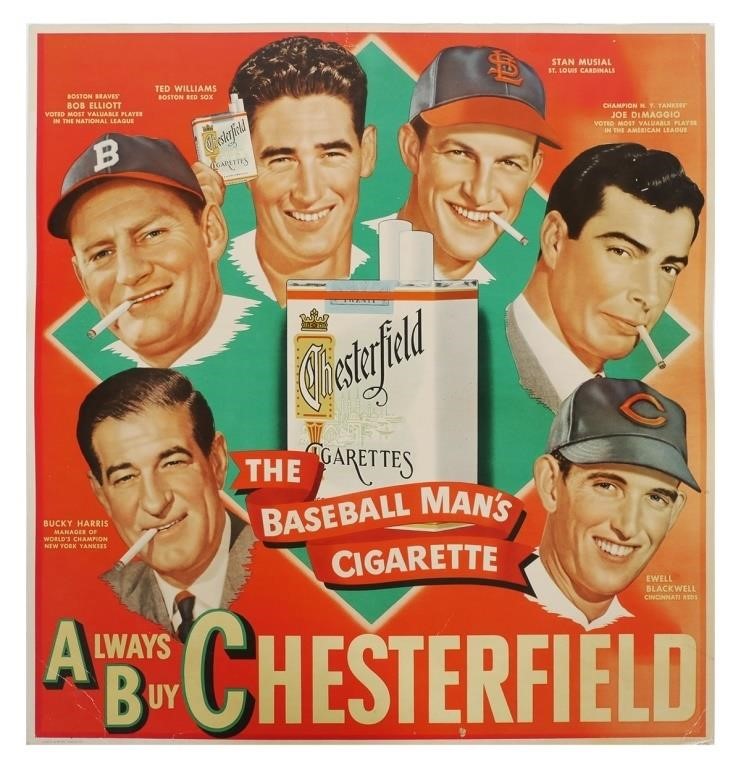 RARE 1948 BASEBALL CHESTERFIELD 3656fa