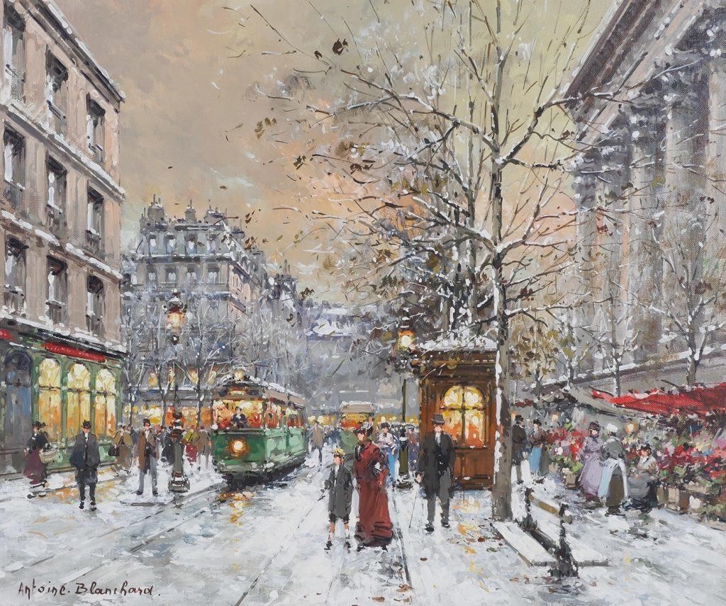 ANTOINE BLANCHARD OIL CANVAS  36571c