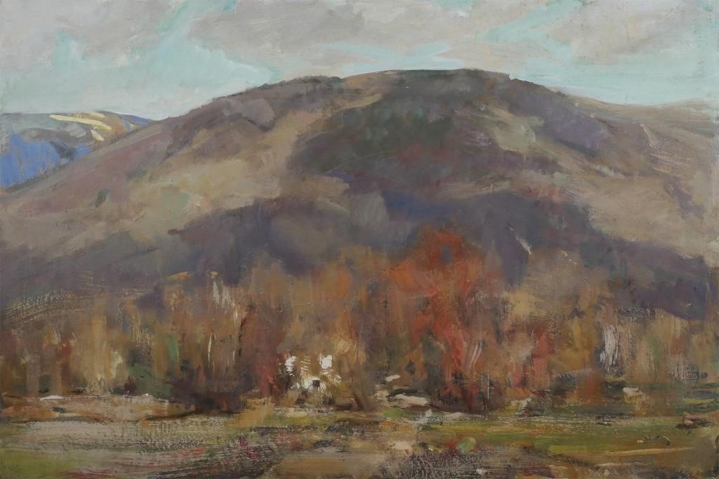 JAY CONNAWAY, OIL ON BOARD LANDSCAPEOil