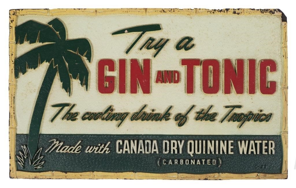 GIN & TONIC CANADA DRY SYROCO RAISED