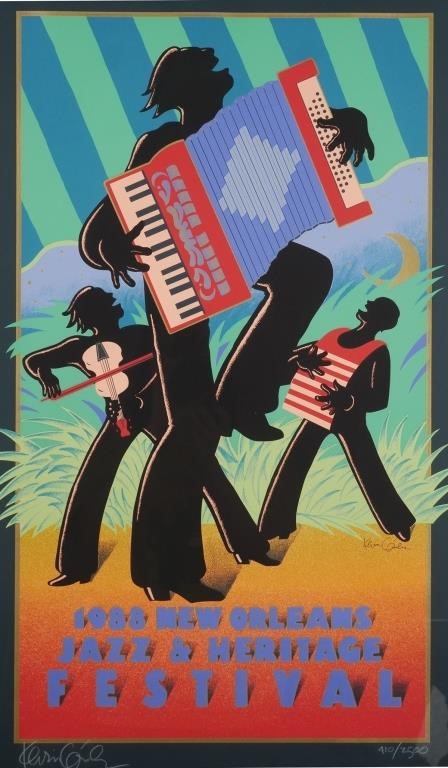 NEW ORLEANS JAZZ FESTIVAL POSTER,