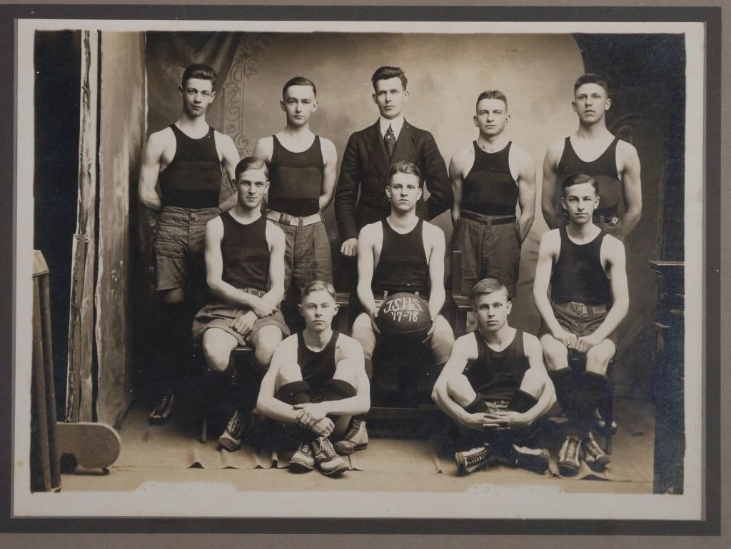 1917 J S H S HIGH SCHOOL BASKETBALL 36573a