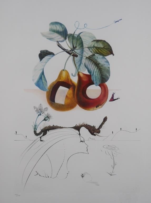 SALVADOR DALI, TROUEES, LES FRUITS