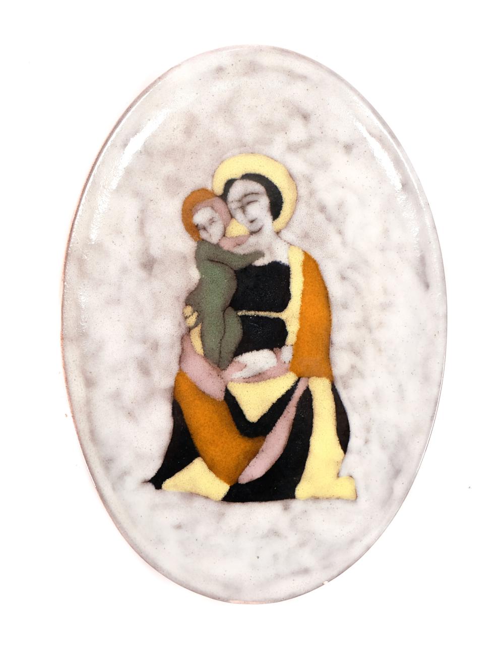 MCM WALL PLAQUE MADONNA & CHILD,