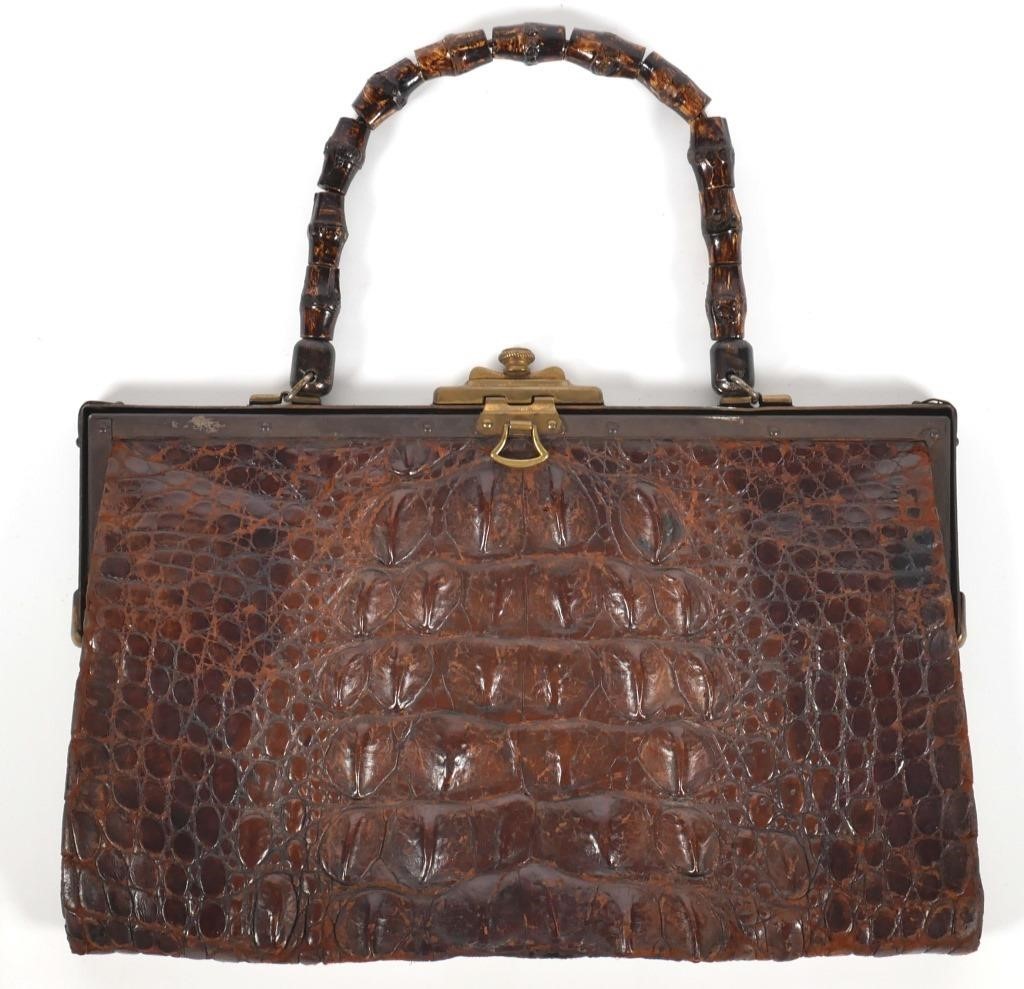 ALLIGATOR HANDBAG VINTAGEA very 365865