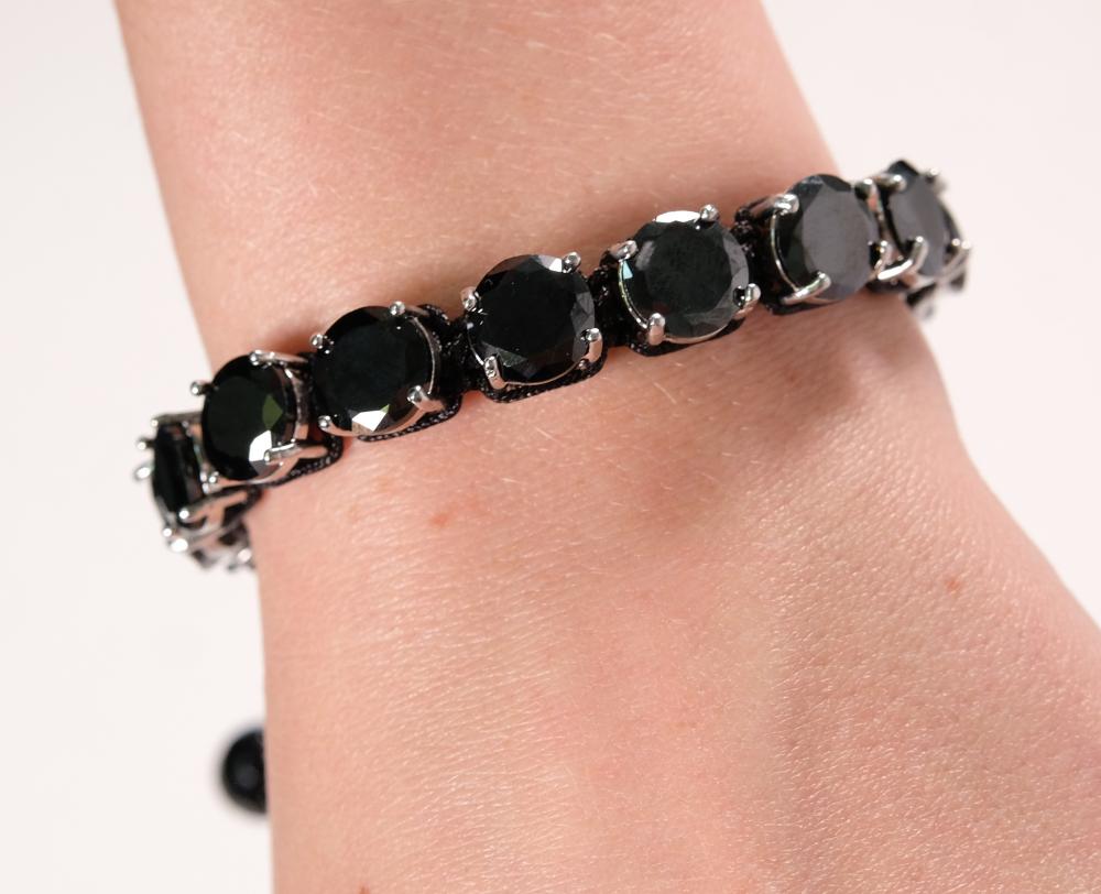 STAINLESS STEEL BRAIDED ONYX BRACELETShamballa 365888