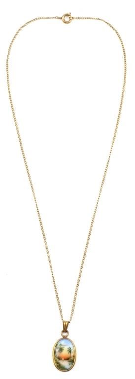 OLIVE COMMONS CAMEONA NECKLACE 36593d