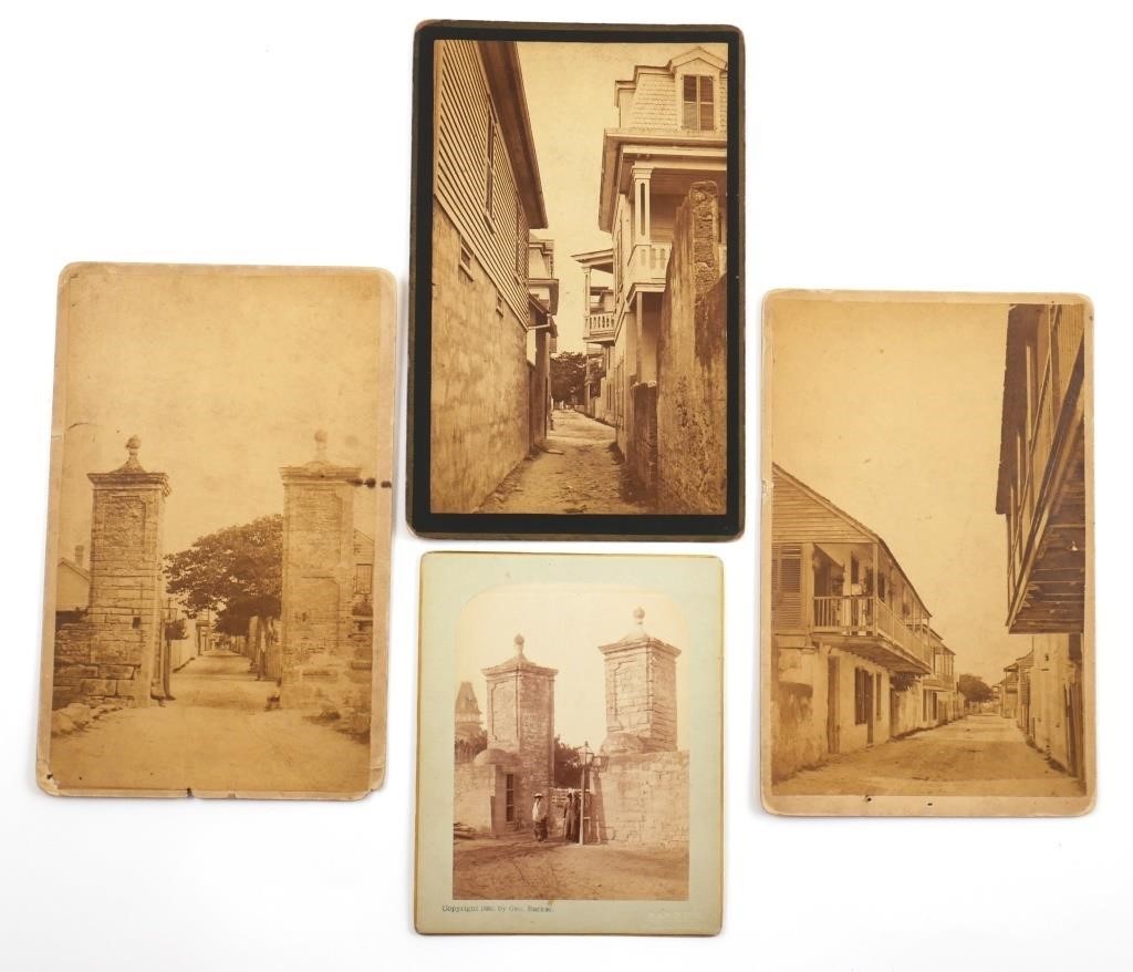 FOUR 1880S ST. AUGUSTINE PHOTOGRAPHS,