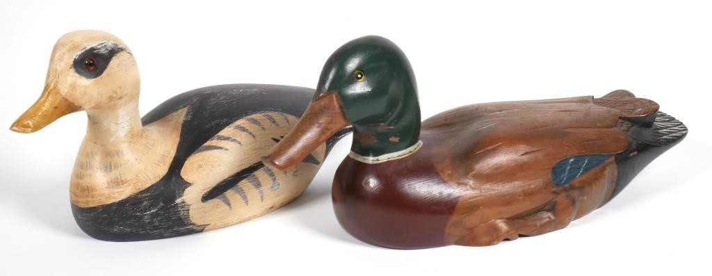 (2) VINTAGE WOOD DUCK DECOYSTwo