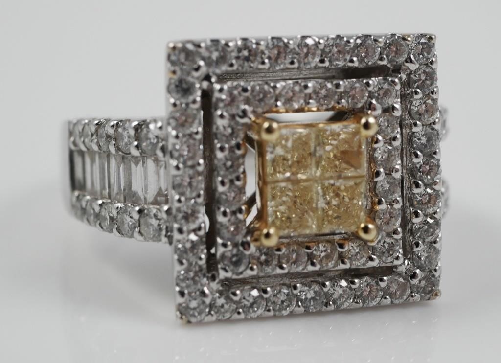 14K GOLD "FANCY YELLOW" DIAMOND