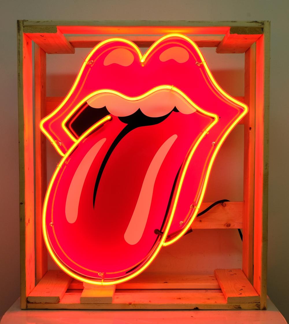 ROLLING STONES LOGO LARGE NEON 365ab7