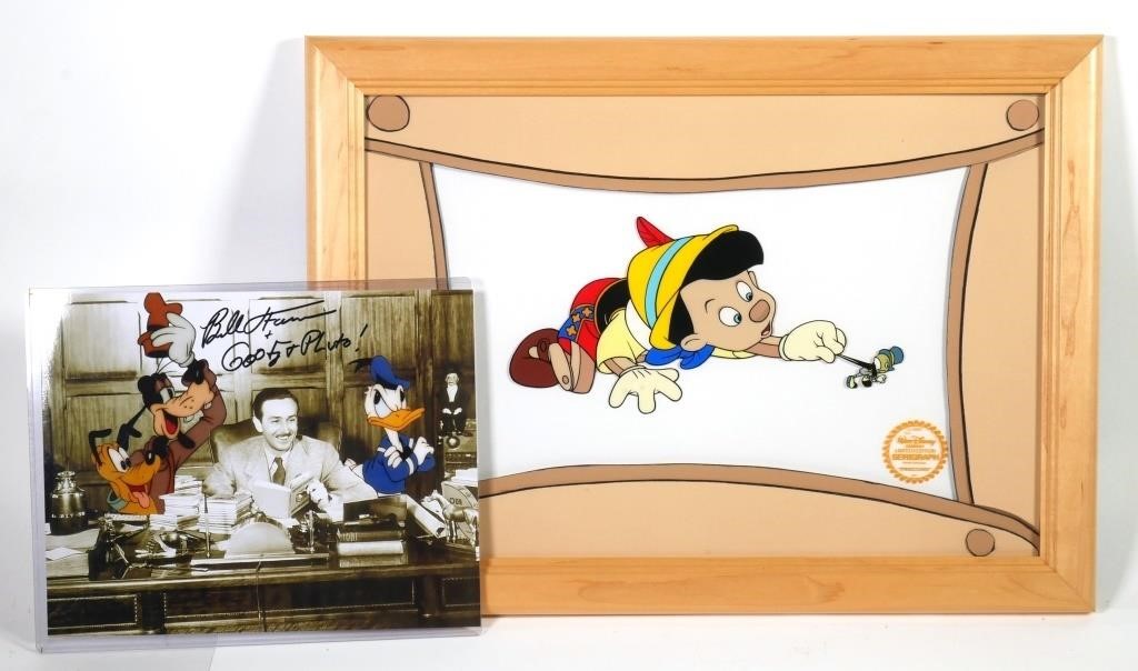 PINOCCHIO SERIGRAPH ART CEL & BILL