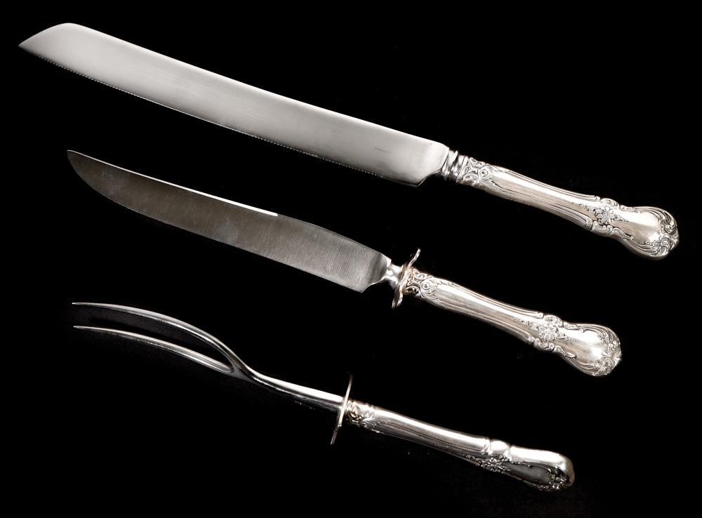 TOWLE STERLING OLD MASTER CARVING SET