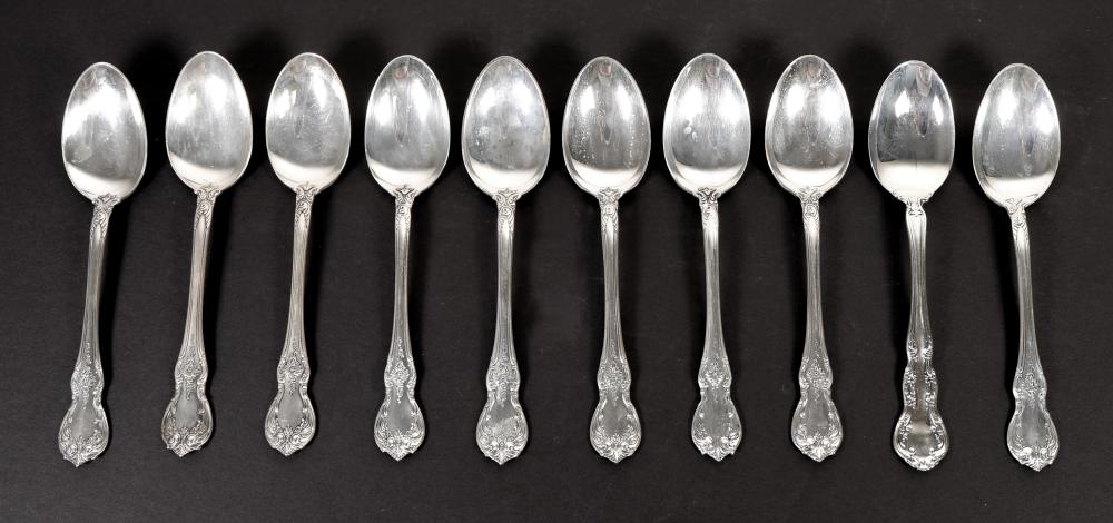 SET, TEN TOWLE STERLING OLD MASTER TEASPOONSSet