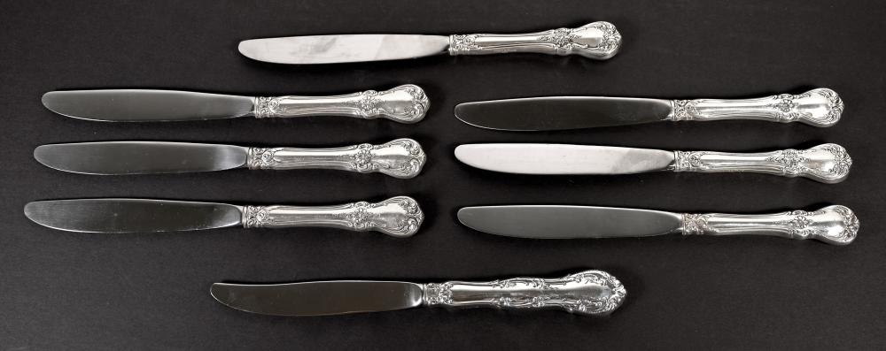 SET, EIGHT TOWLE STERLING OLD MASTER
