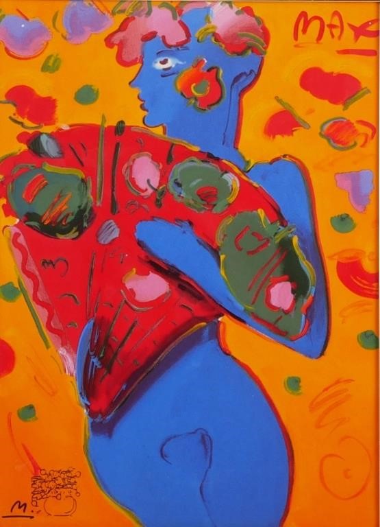 PETER MAX, FAN DANCER, FRANKLIN